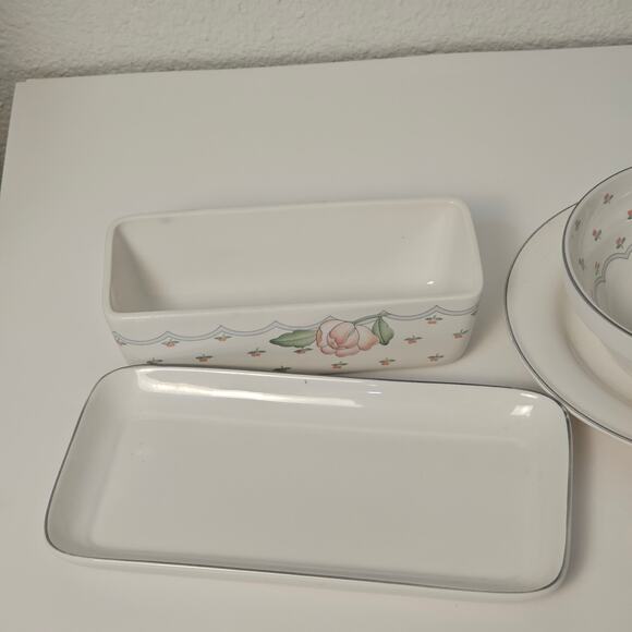 Sango Rose Chintz Hostess 5 Piece Set - Picture 3 of 6